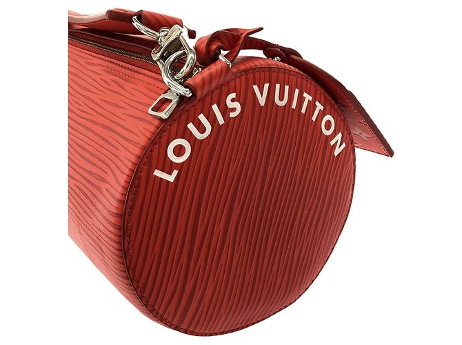 Borsa a tracolla Louis Vuitton Epi Soft Polochon XL Rosso - vista 7