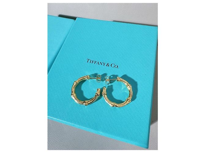 Orecchini Tiffany & Co. Ti Fine Bamboo Circular Joint Oro Giallo D'oro - vista 6