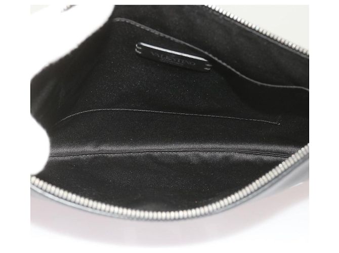 Clutch da polso Valentino Garavani VLTN in pelle stampata Medium - vista 5