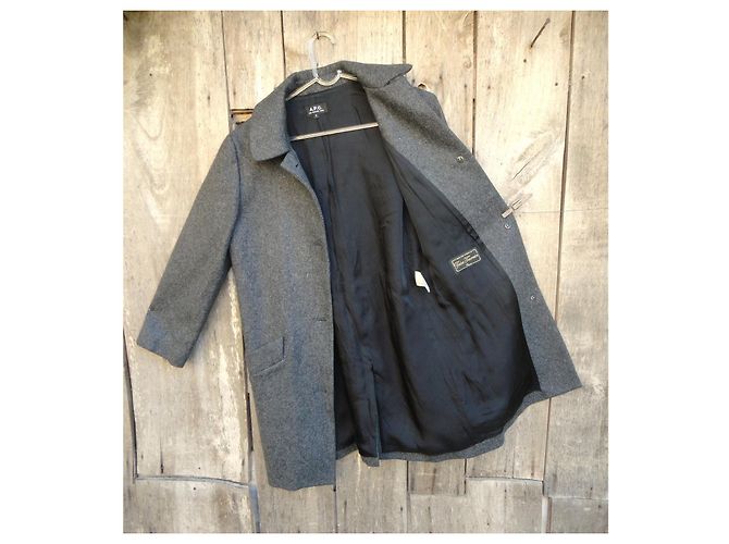 Apc Abrigo A.P.C. de lana gris - vista 7