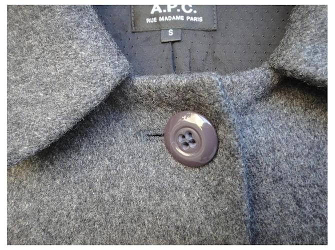 Apc Abrigo A.P.C. de lana gris - vista 8