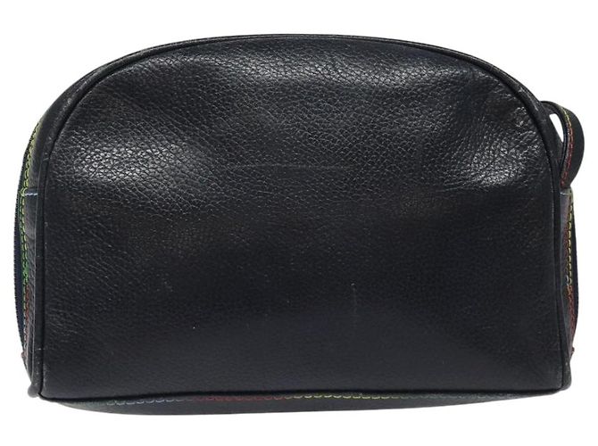 Fendi Vintage Zip Leather Blu navy - vista 2