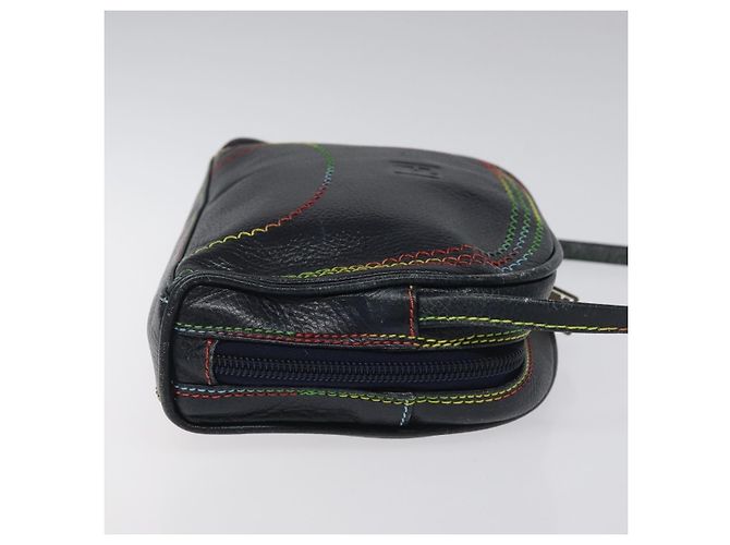 Fendi Vintage Zip Leather Blu navy - vista 3