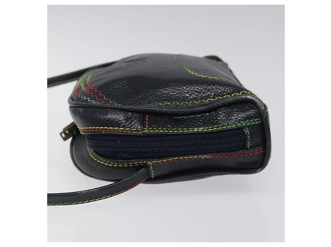 Fendi Vintage Zip Leather Blu navy - vista 4