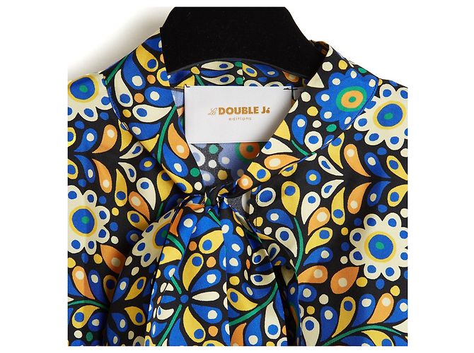 Autre Marque La Double J Seidentwill Bluse mit Blumenprint Mehrfarben - Ansicht 2