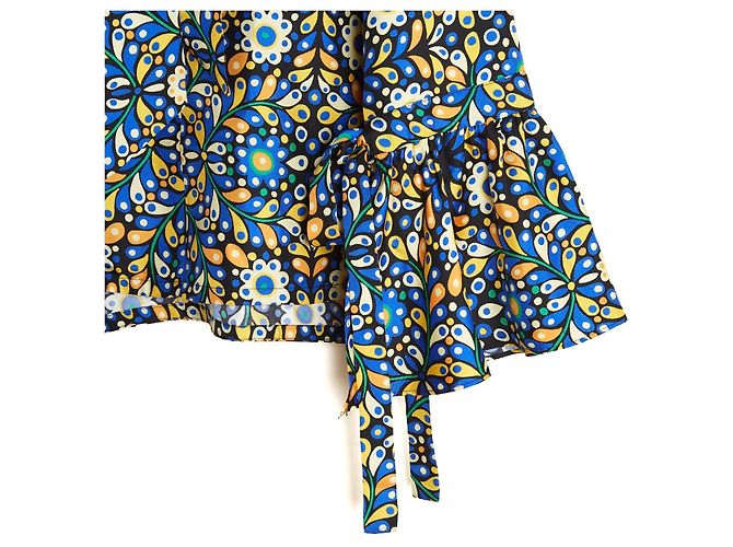 Autre Marque La Double J Seidentwill Bluse mit Blumenprint Mehrfarben - Ansicht 3