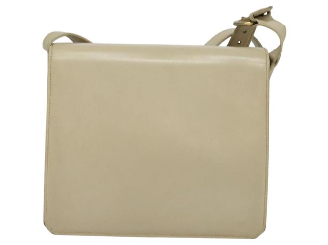 Gucci Vintage Flap Leather Small Beige - vista 2