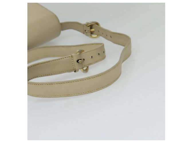 Gucci Vintage Flap Leather Small Beige - vista 7