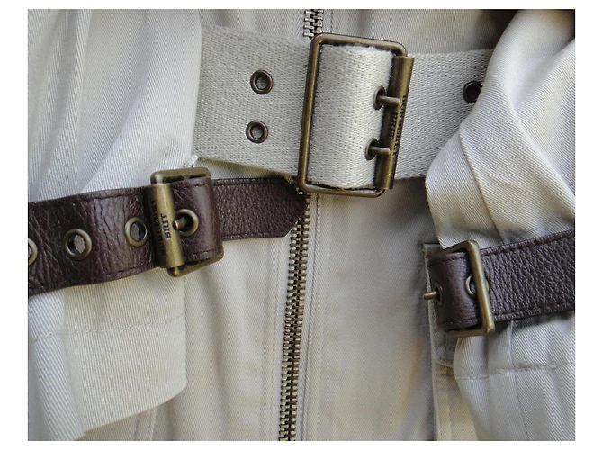 Giacca Burberry Brit Beige in Cotone Stile Trench - vista 10