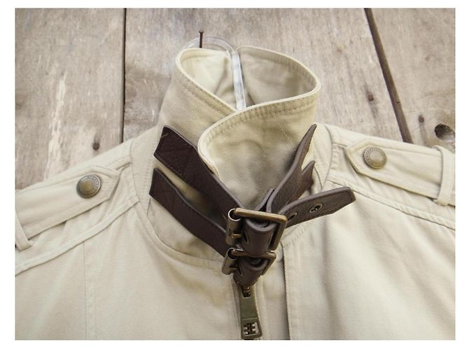 Giacca Burberry Brit Beige in Cotone Stile Trench - vista 6