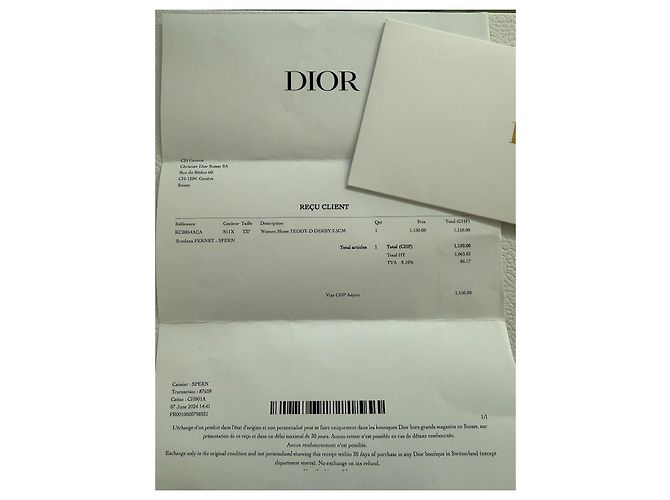 Dior Teddy-D Scarpe Oxford Pelle Bianco e Nero Bianco sporco - vista 11