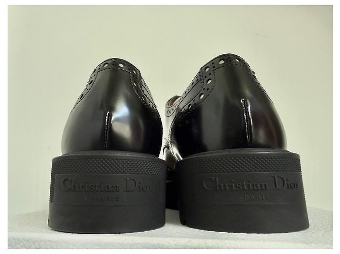 Dior Teddy-D Scarpe Oxford Pelle Bianco e Nero Bianco sporco - vista 7