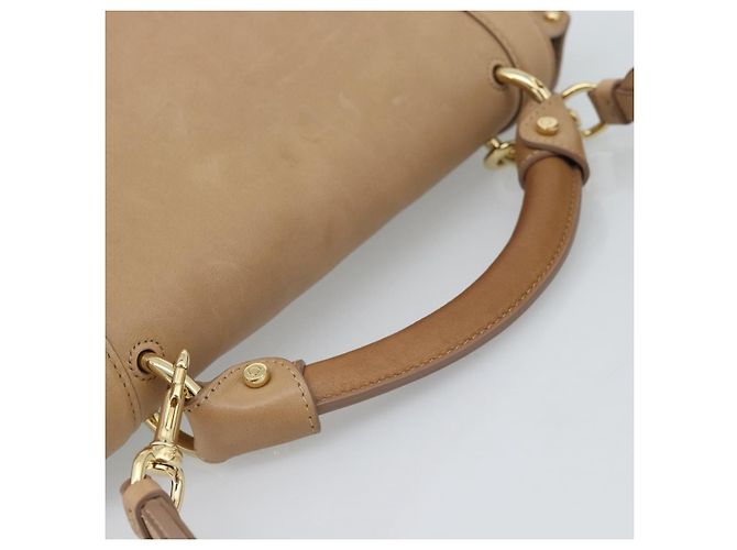 Salvatore Ferragamo Sofia Rainbow Saddle Leather Medium Beige - vista 7