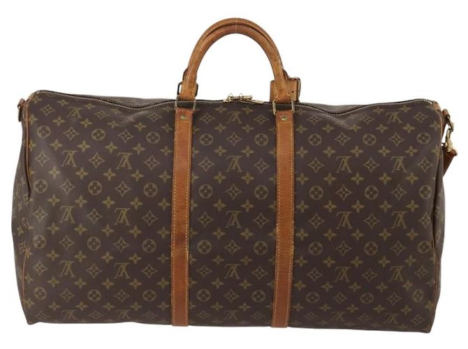 Louis Vuitton Keepall Bandouliere Monogram Canvas 60 Marrone - vista 2