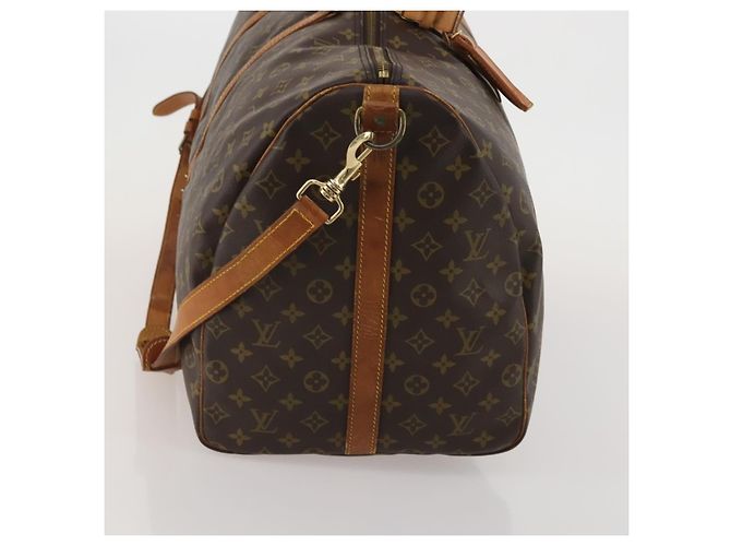 Louis Vuitton Keepall Bandouliere Monogram Canvas 60 Marrone - vista 4