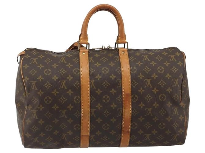 Louis Vuitton Keepall Monogram Canvas 45 Marrone - vista 2
