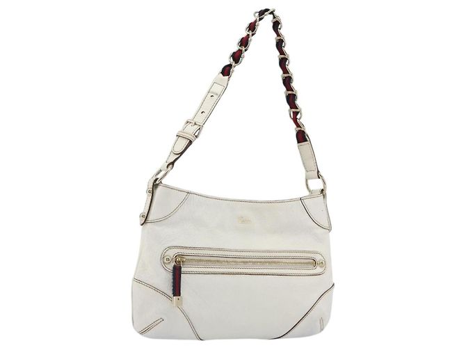 Gucci Sherry Line Lederkette Weiß - Ansicht 2