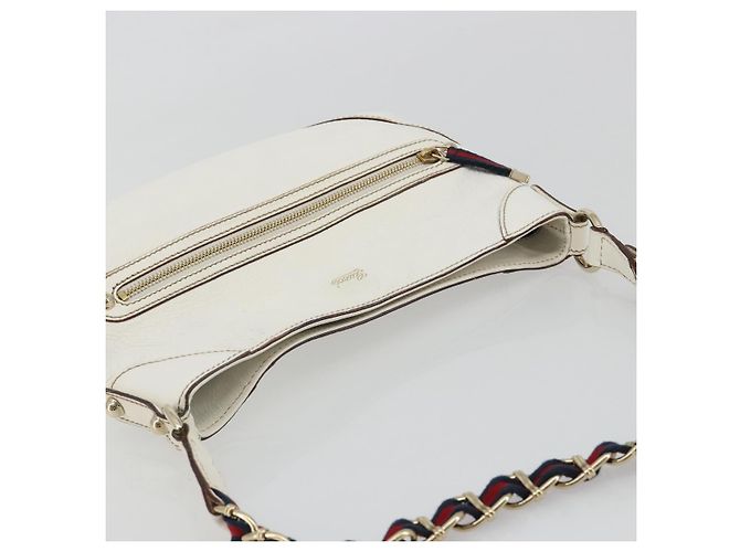 Gucci Sherry Line Lederkette Weiß - Ansicht 6