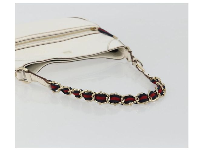 Gucci Sherry Line Lederkette Weiß - Ansicht 7