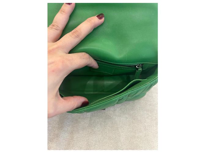 Dior Caro Borsa a tracolla Pelle Cannage Verde - vista 10