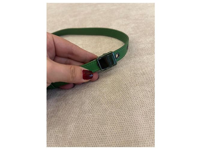 Dior Caro Borsa a tracolla Pelle Cannage Verde - vista 8