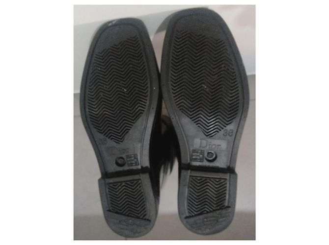 Dior Botas de lluvia altas de goma negra Negro - vista 3