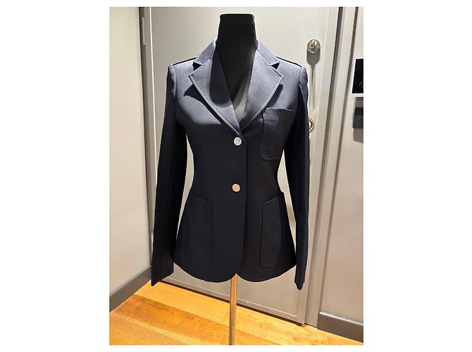 Blazer Louis Vuitton blu navy FR 36 Blu scuro - vista 12