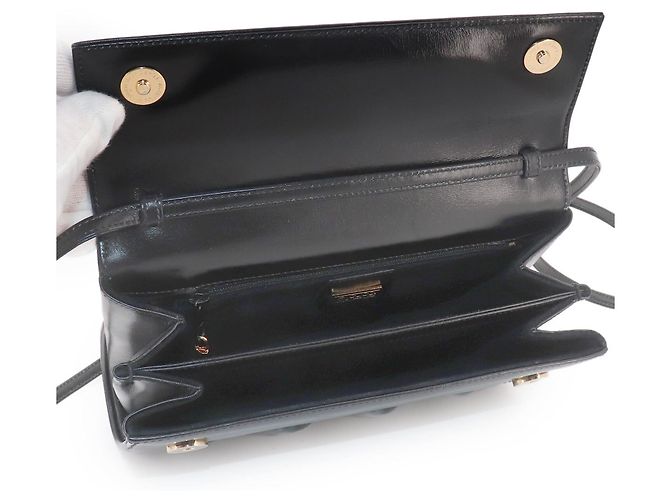 Borsa a Spalla Gucci Double G Nero - vista 6