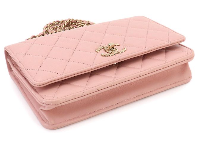 Portafoglio con catena Trendy CC Chanel Rosa - vista 4