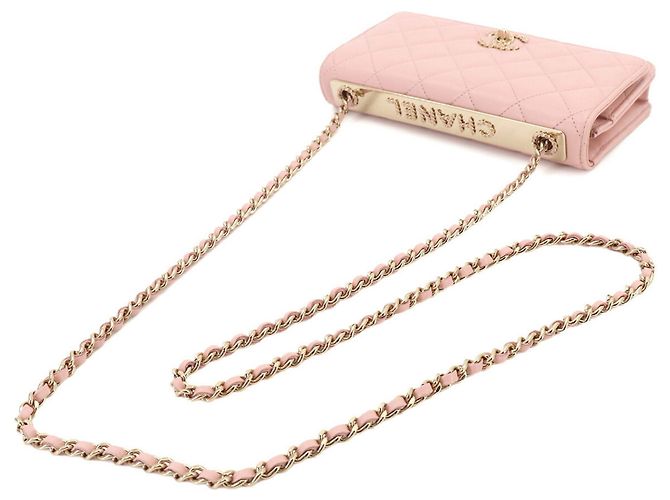 Portafoglio con catena Trendy CC Chanel Rosa - vista 5