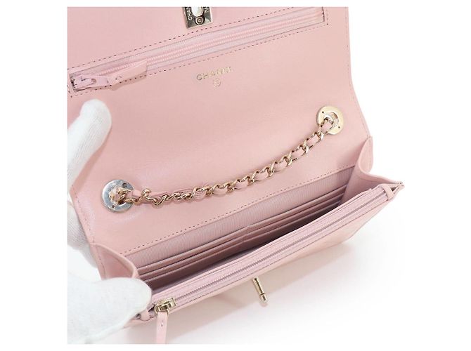 Portafoglio con catena Trendy CC Chanel Rosa - vista 7
