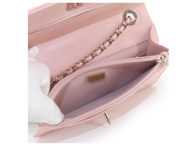 Portafoglio con catena Trendy CC Chanel Rosa - vista 8