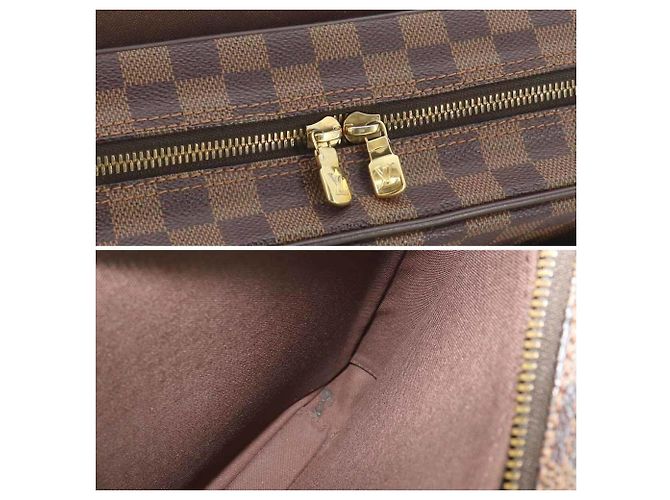 Borsa a tracolla Louis Vuitton Shelton MM Damier Marrone Damier ebene - vista 9