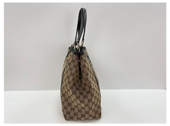 Borsa Tote Gucci GG Canvas marrone - vista 5