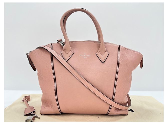 Borsa Louis Vuitton Leather Parnasséa Lockit MM Rosa - vista 14