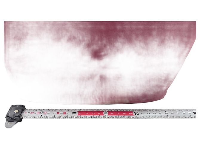 Clutch Pouch in pelle rosso vino Loewe Bordò - vista 3
