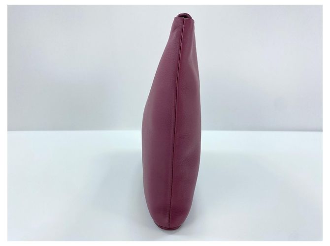 Clutch Pouch in pelle rosso vino Loewe Bordò - vista 4