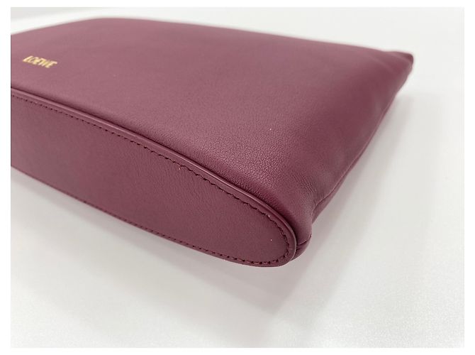 Clutch Pouch in pelle rosso vino Loewe Bordò - vista 6