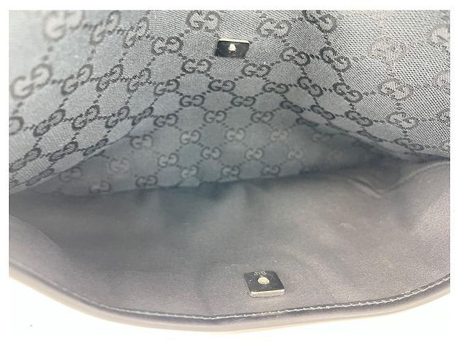 Borsa a Spalla Gucci GG Canvas Nero - vista 14