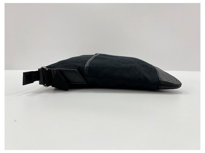 Borsa a Spalla Gucci GG Canvas Nero - vista 5