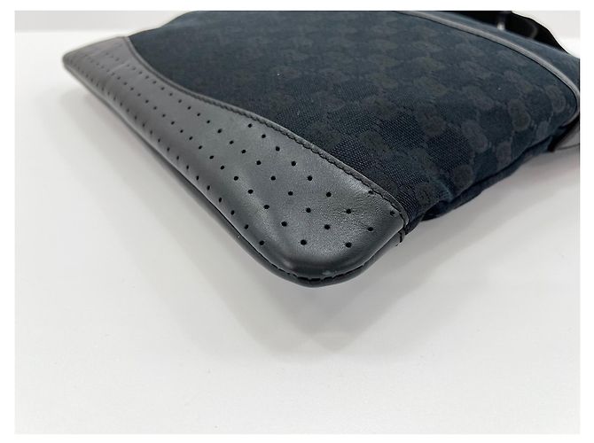 Borsa a Spalla Gucci GG Canvas Nero - vista 7