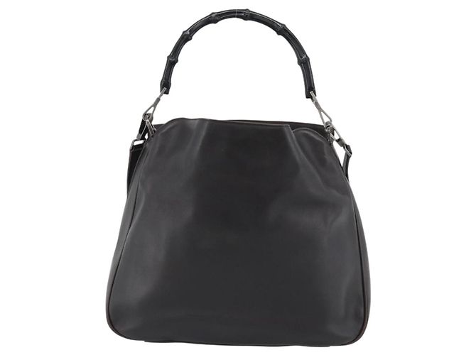 Gucci Vintage Bamboo Hobo in pelle Marrone - vista 2