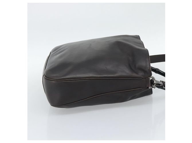 Gucci Vintage Bamboo Hobo in pelle Marrone - vista 4