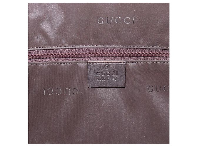 Gucci Vintage Bamboo Hobo in pelle Marrone - vista 7