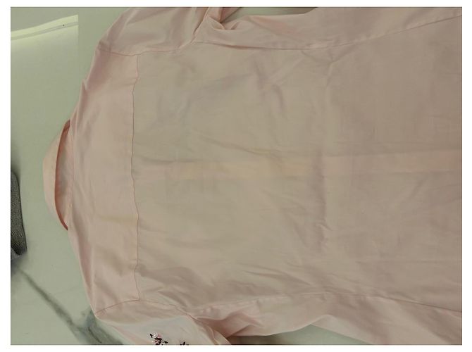 Camisa Christian Dior de algodón rosa con bordado - vista 2