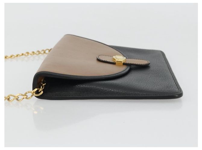 Christian Dior Flap Shoulder Leather Nero - vista 4