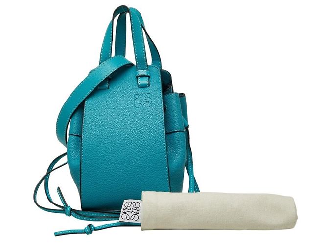 Loewe Hammock Mini Handtasche Blau - Ansicht 14