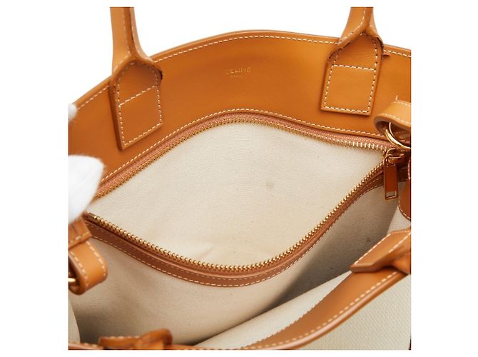 Céline Celine Vertical Cabas Small Handtasche Braun Roh - Ansicht 13