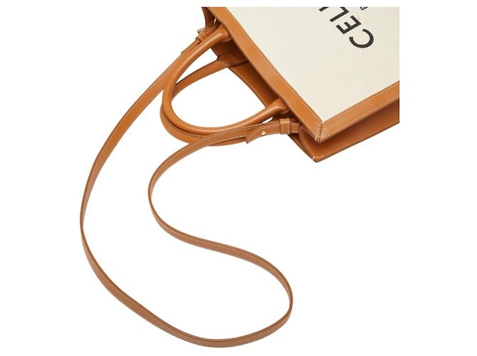 Céline Celine Vertical Cabas Small Handtasche Braun Roh - Ansicht 14