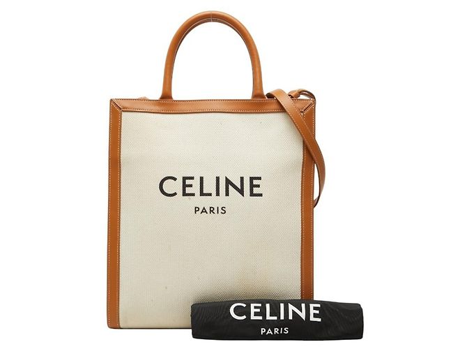 Céline Celine Vertical Cabas Small Handtasche Braun Roh - Ansicht 19